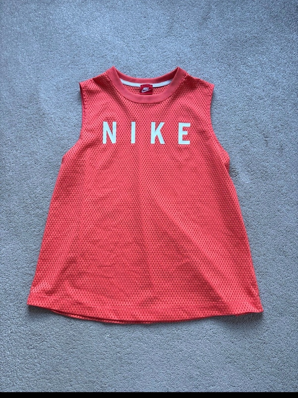 Women’s Nike Athletic Tank Top Coral Mesh | Size S